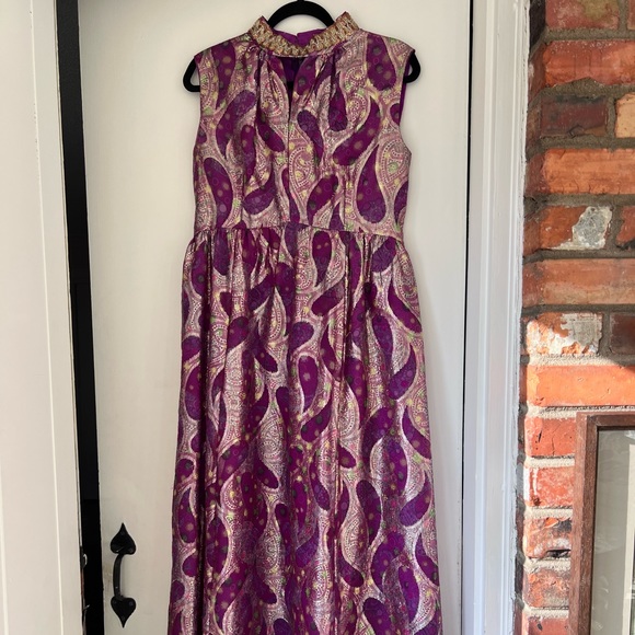 Vintage Dresses & Skirts - Vintage full length gown Mardi Gras ready!